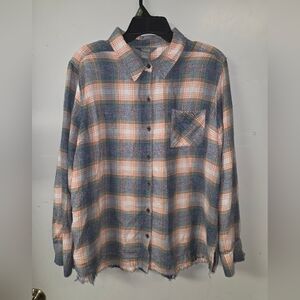 NATURALS Plaid Button-Up Shirt